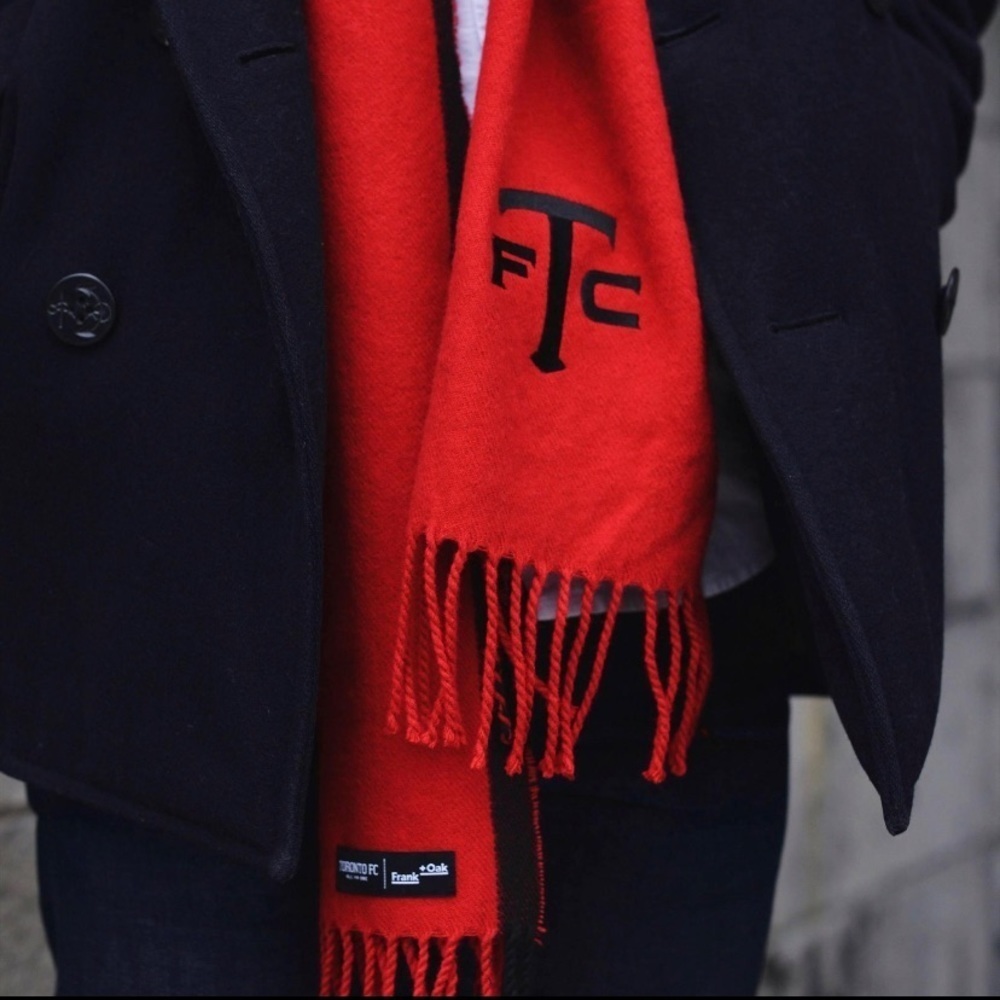 Toronto FC MLS scarf 2018 season ticket holder exclusive‎ 70”-12” by Frank & Oak